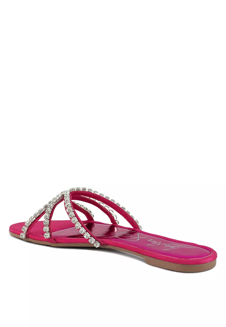 Fuchsia flat sandals hotsell