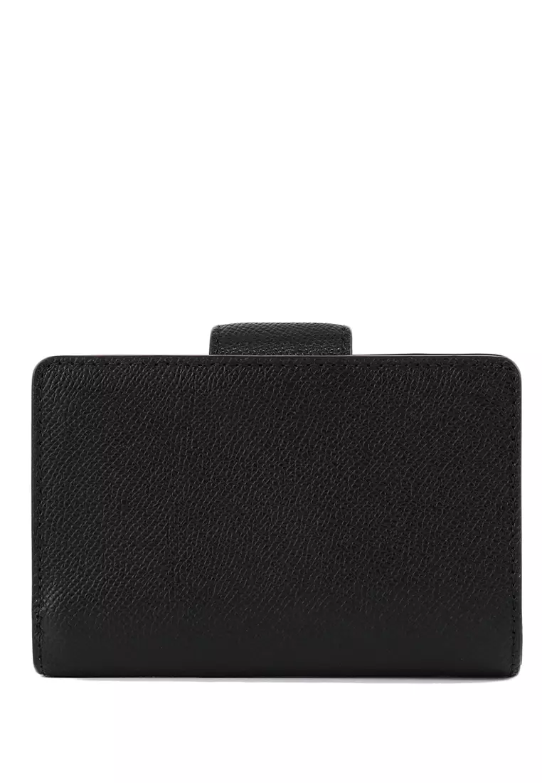Medium Corner Zip Wallet - Black