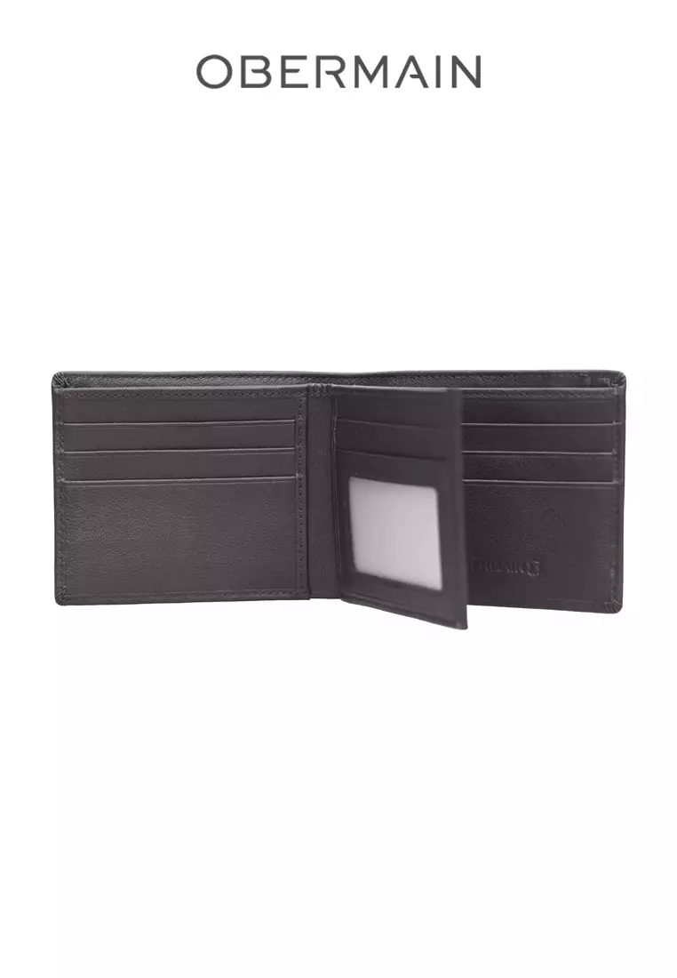 RFID Short Wallet With 2 Note Compartment Genuine Leather Brown