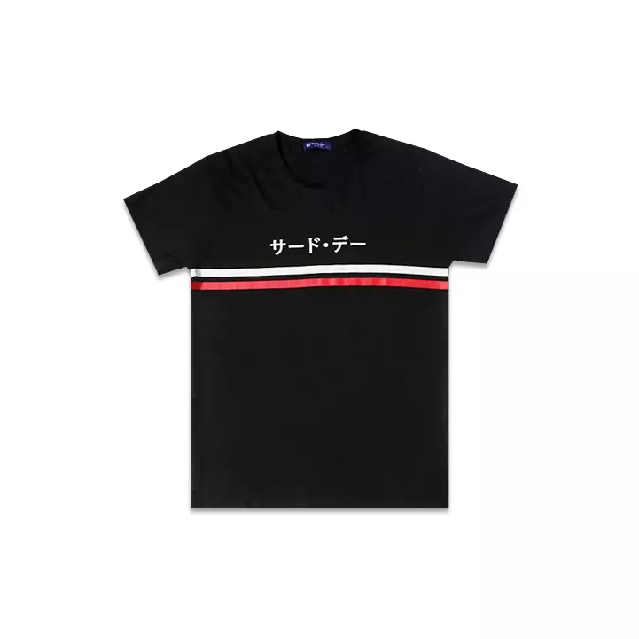 MTB47Y s-s men katakana wh red line blk