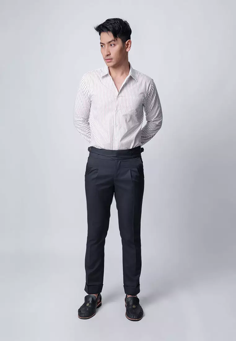 Gurkha Buckle Pants Dark Grey