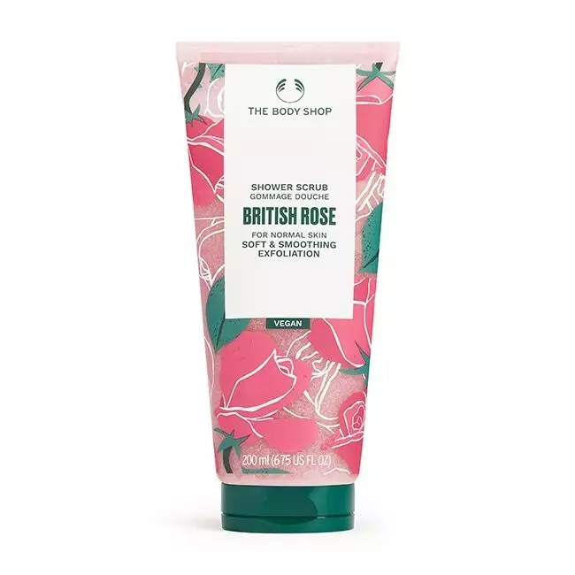 British Rose Shower Scrub 200ml
