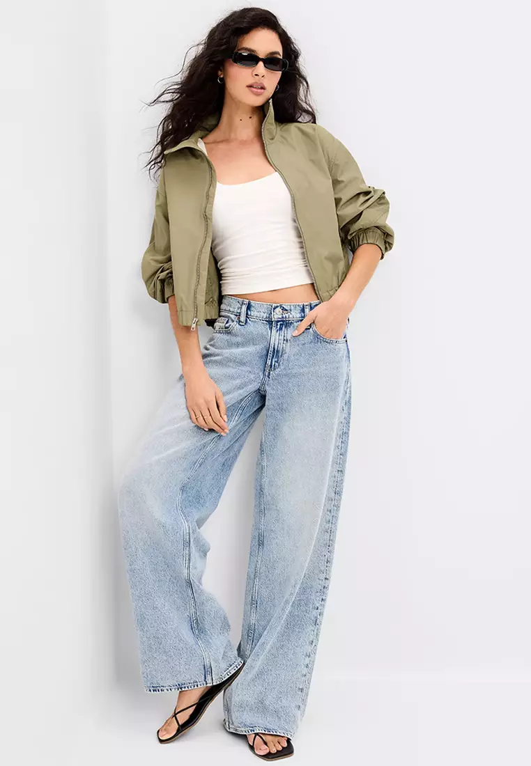 Twill Utility Zip-Front Jacket