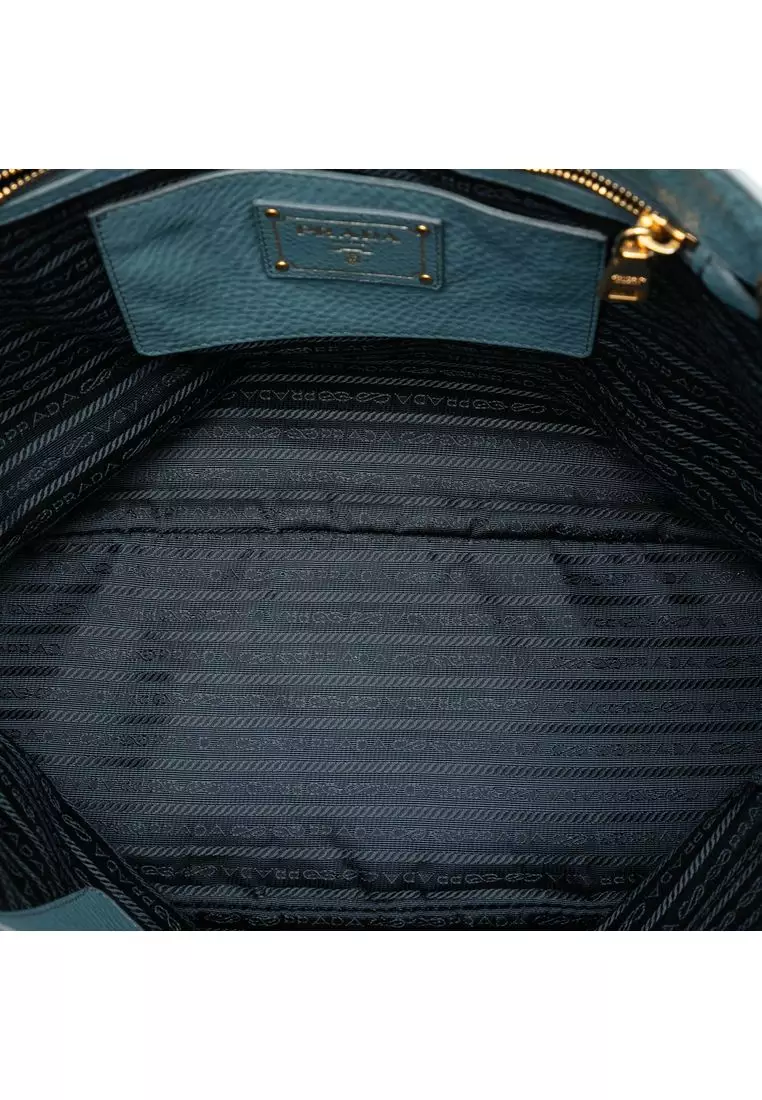 Pre-Loved Prada Vitello Daino Open Convertible Tote