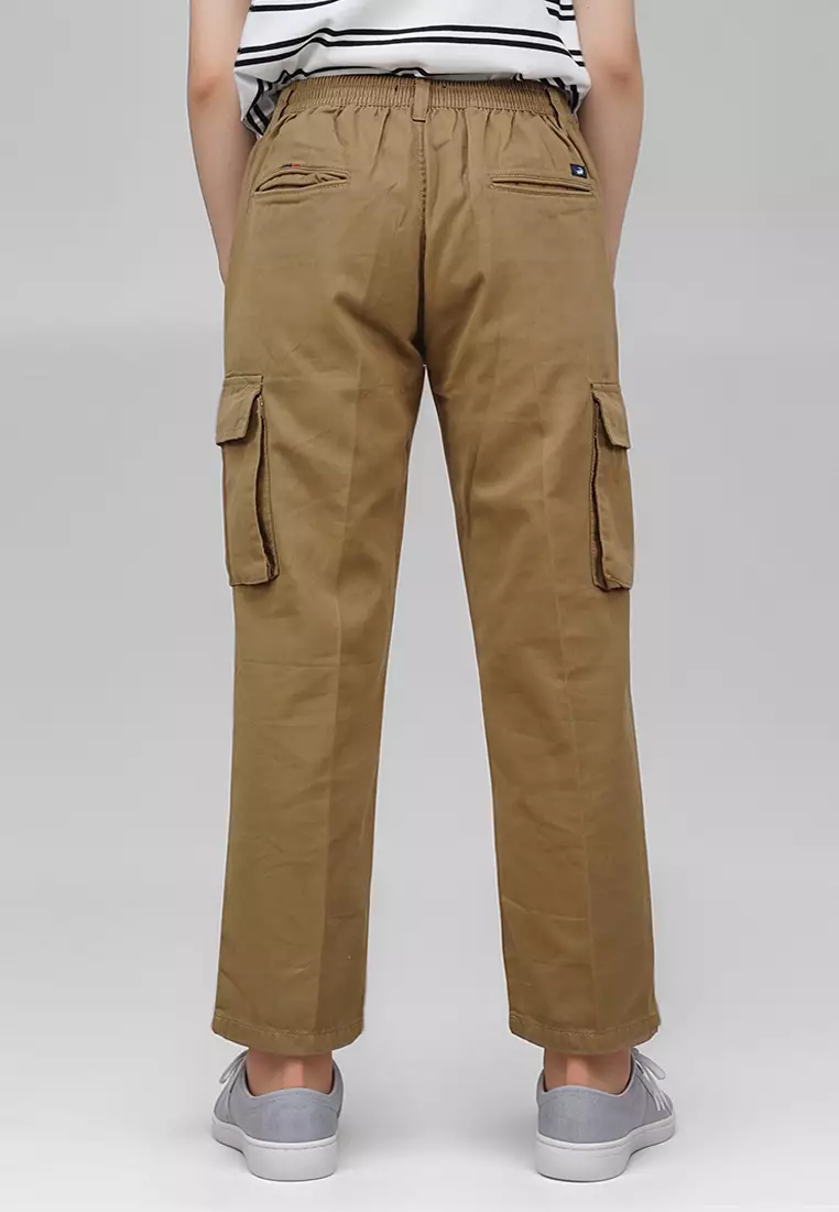 Crocodile KIDS PENE Brown - Celana Cargo Anak Junior - Panjang