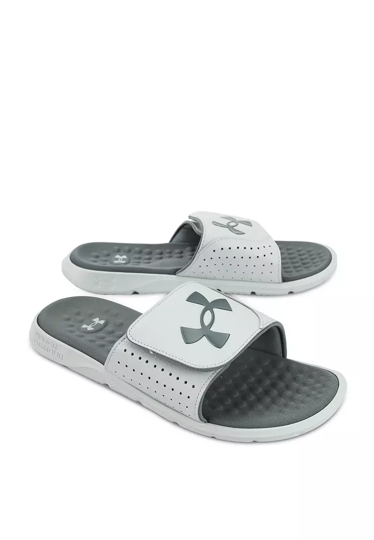 Under armour men's playmaker clearance adjustable slides