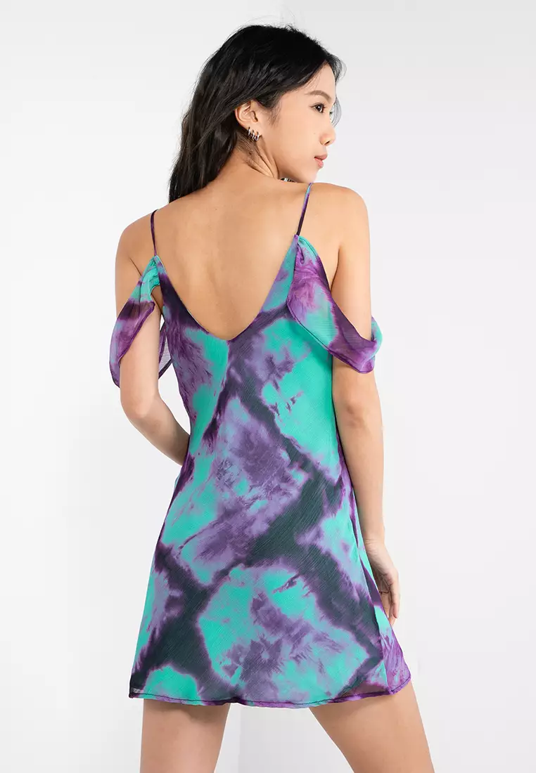 Topshop cold shoulder dress outlet