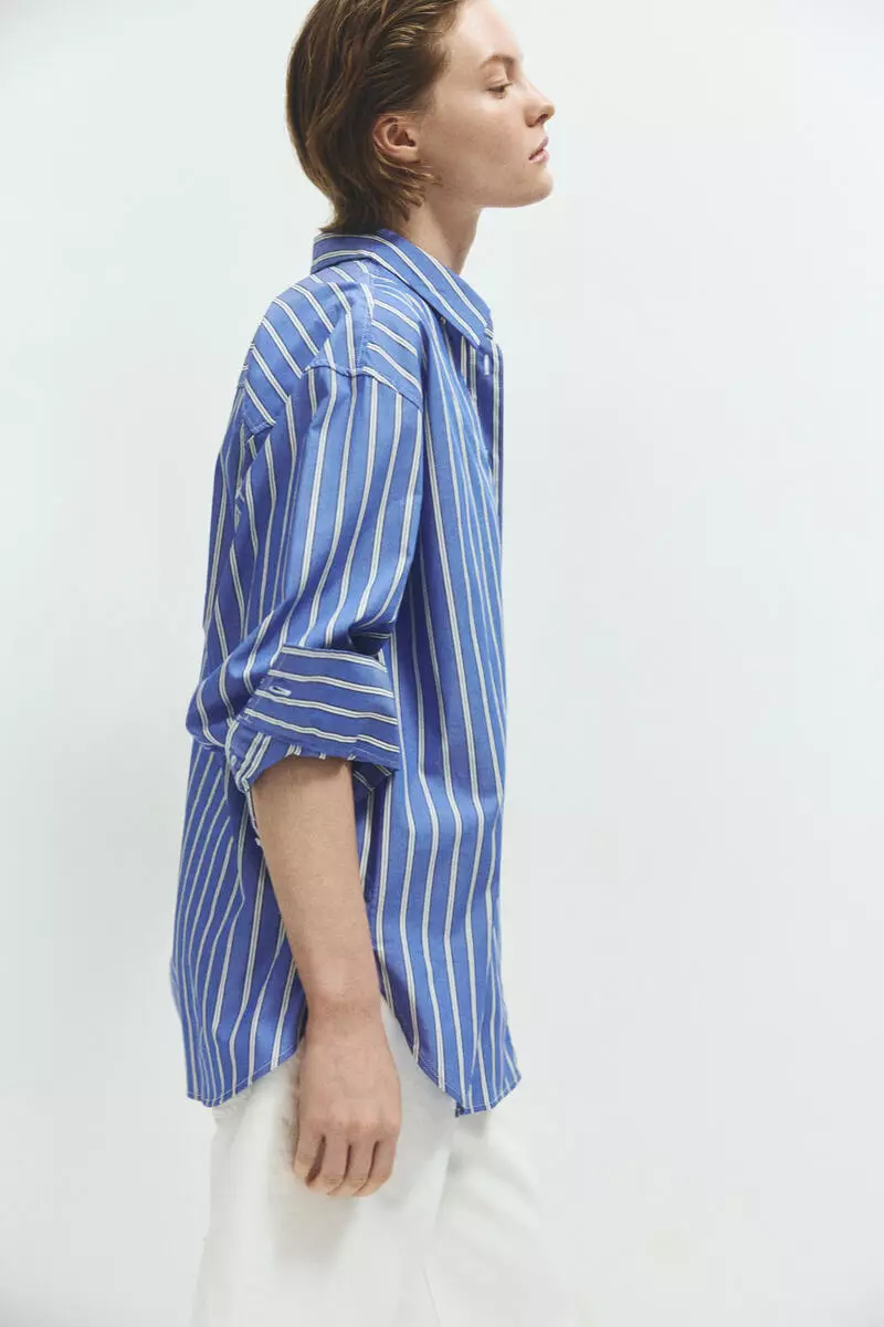 Oversized poplin shirt