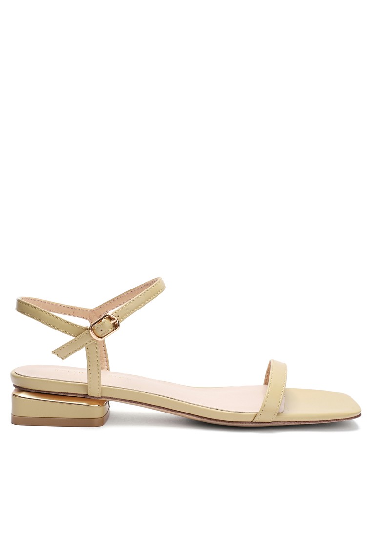 Lamb Leather Ankle Strap Flat Sandals 220-1