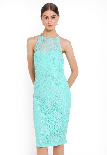 Jual Paper Dolls Mint Lace Dress Original Zalora Indonesia