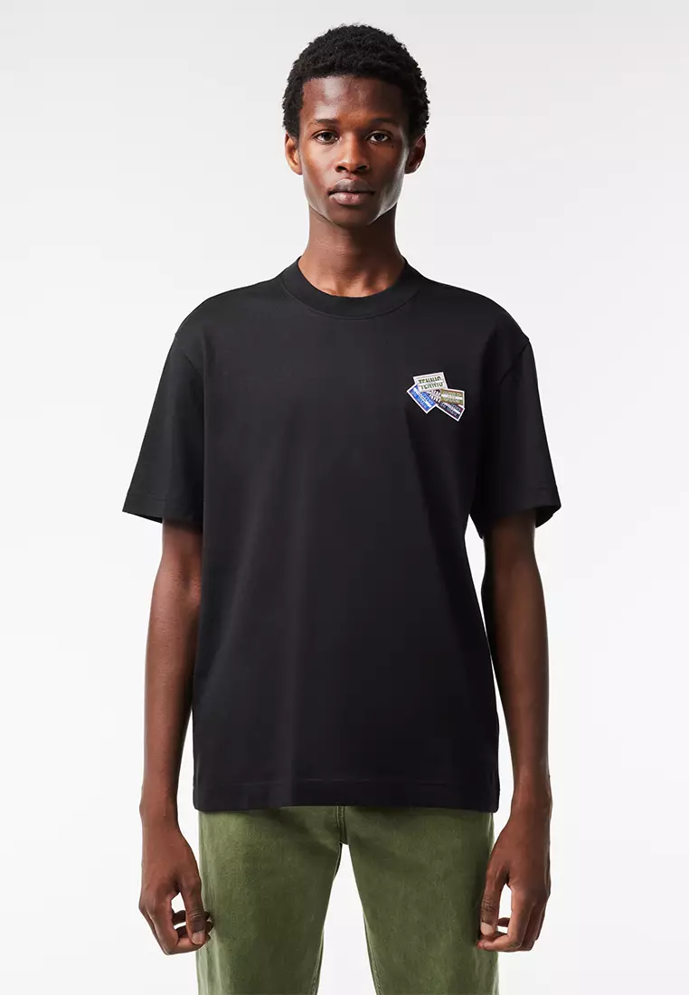 Buy Lacoste Heavy Cotton Jersey Multi Badge T-Shirt 2024 Online