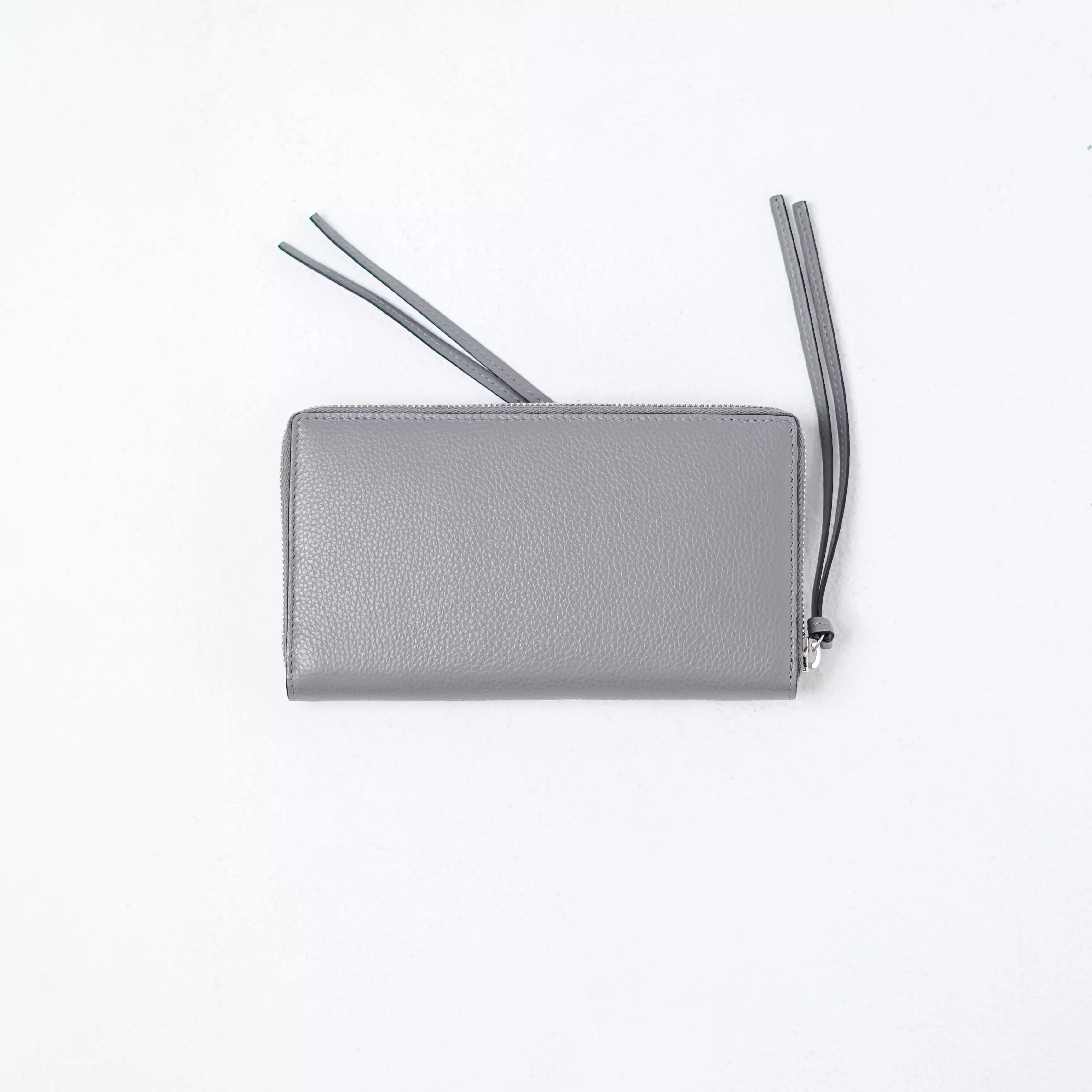 Dompet BALENCIAGA NEO CLASSIC GREY ZIP LONG WALLET 100% ORIGINAL