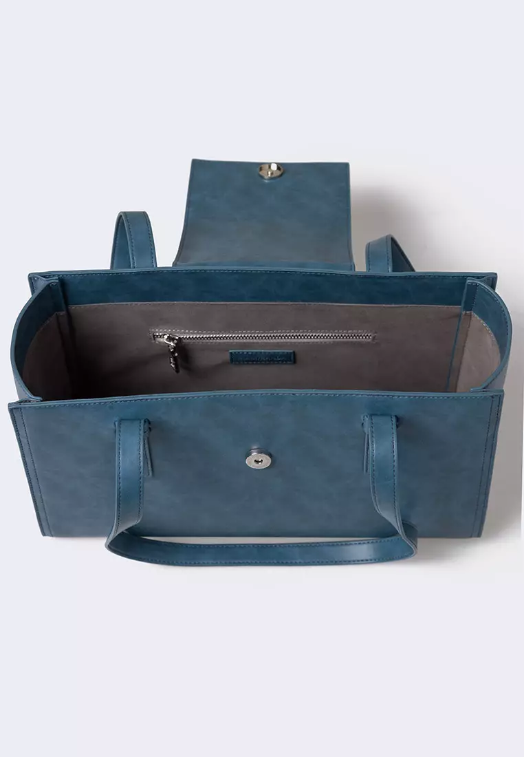 Ria Miranda Denim Blue Nina Medium Box Bag