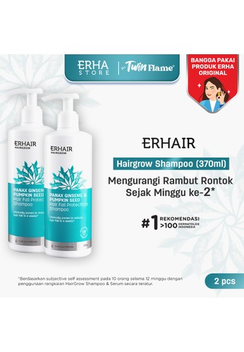 Jual Erha Erha Vp Hairgrow Shampoo 370ml X 2 Pcs Sampo Rambut Rontok Original Zalora Indonesia
