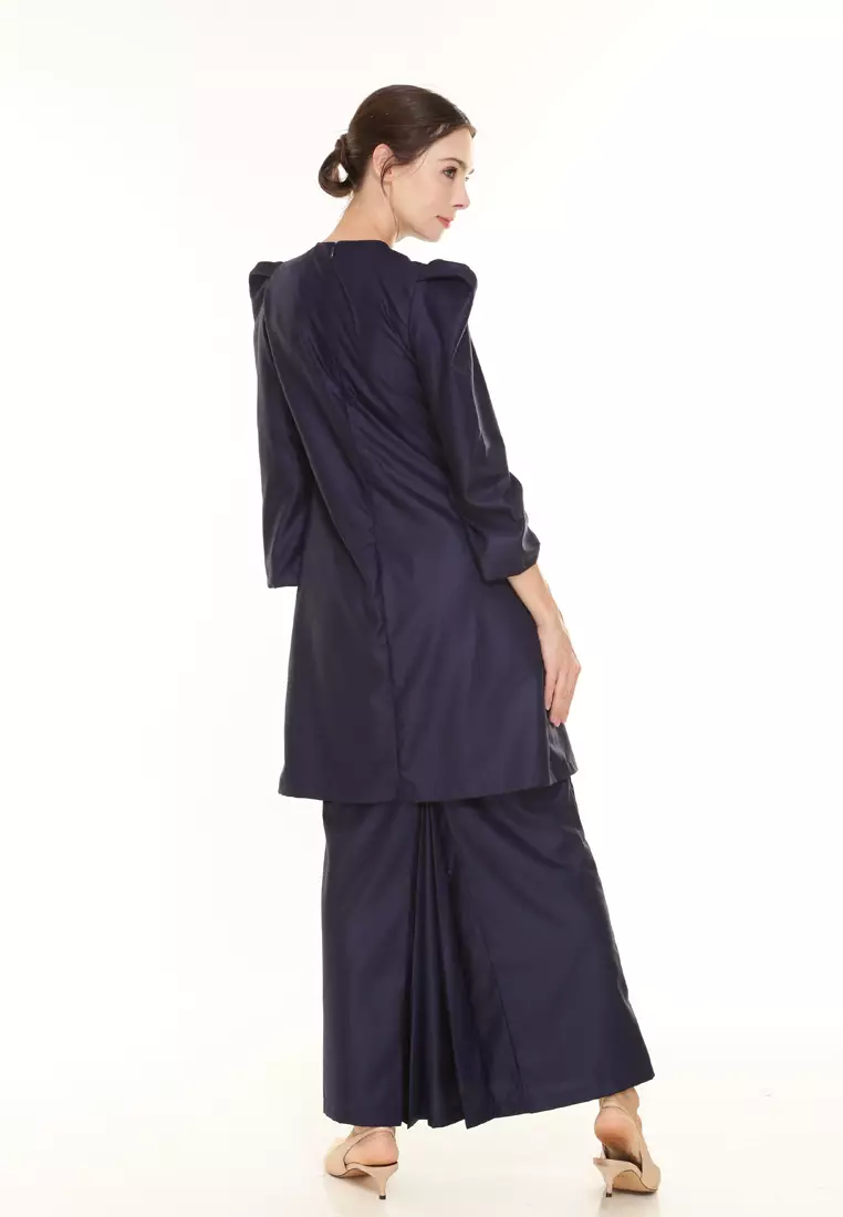 Yarra Kurung Pahang Modern in Dark Blue