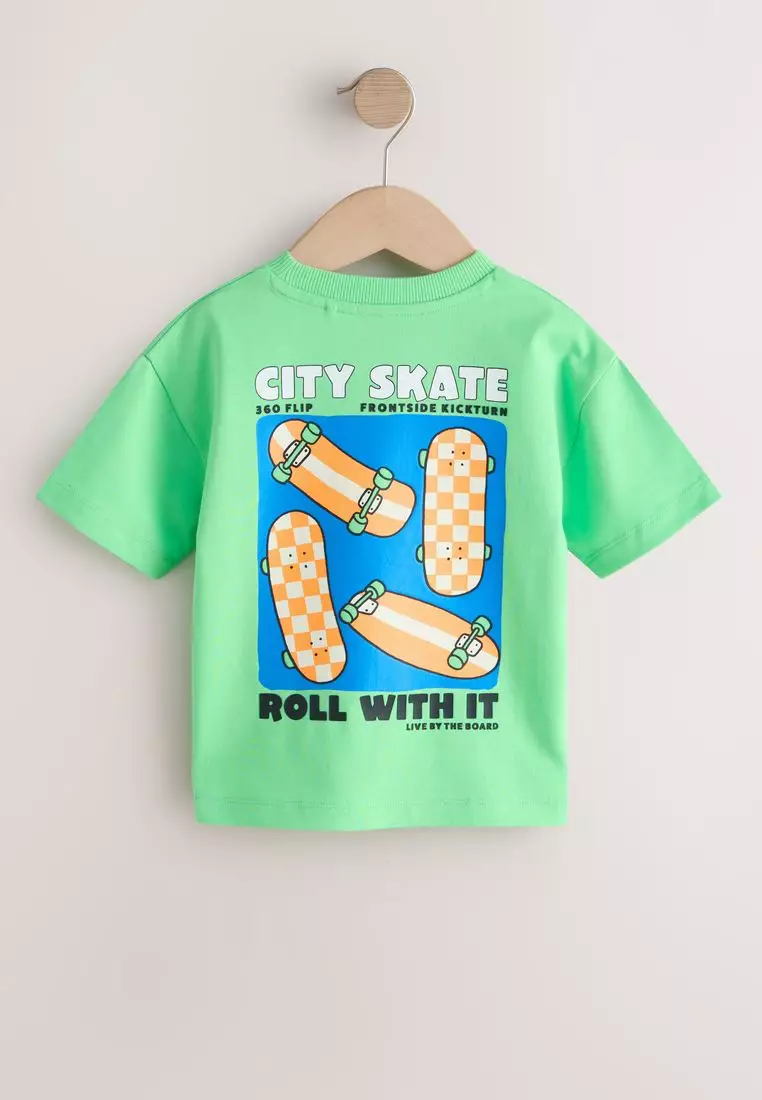 Short Sleeve Back Print T-Shirt