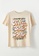 LC WAIKIKI beige Crew Neck Printed Short Sleeve Cotton Women's T-Shirt C7B27AACE02C27GS_6