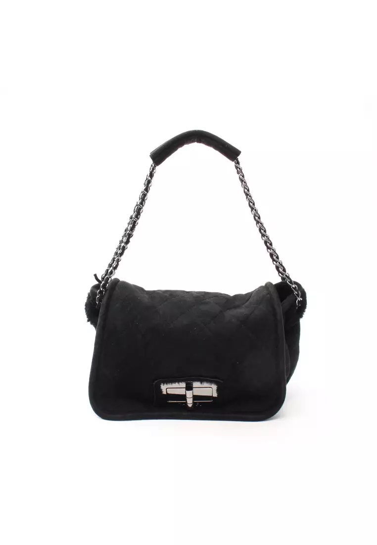 Buy Chanel Pre-loved CHANEL Mouton 2.55 chain shoulder bag Mouton black  silver hardware 2023 Online