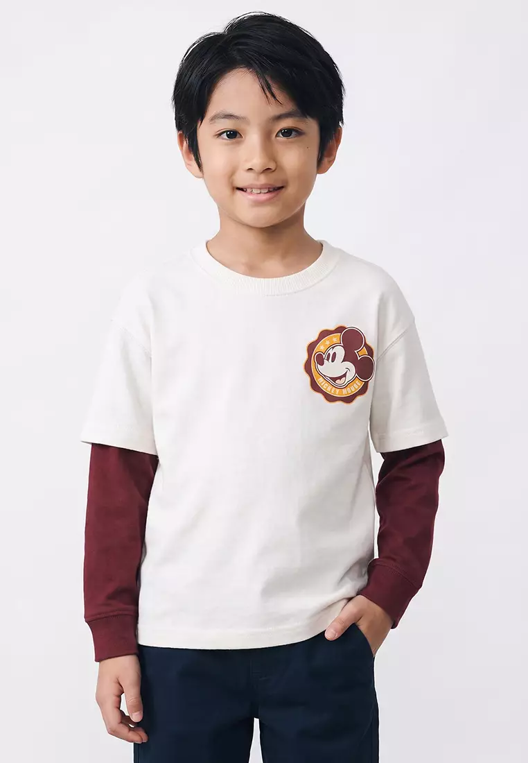 Jual Gap Disney x GAP Double Layer T-Shirt Original 2026 | ZALORA ...