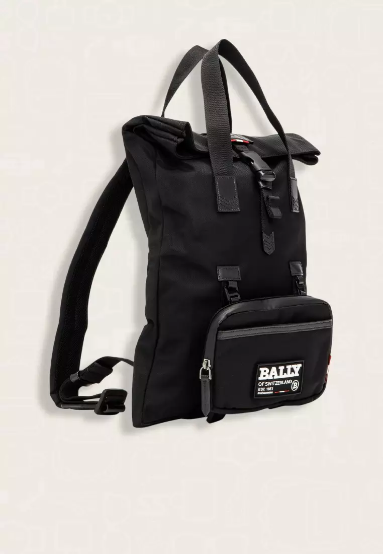 BALLY ON THE GO FLAT BACKPACK ブラック リュック Jual BALLY Bally On The Go Flat Backpack Black Original 2026