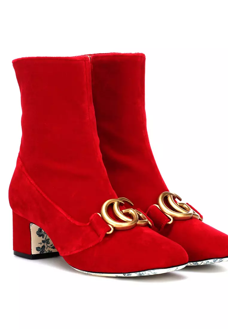 Gucci hotsell red boots