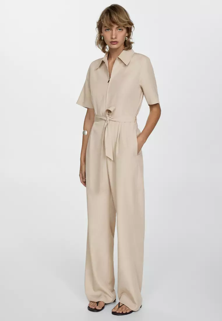 Collared jumpsuit outlet