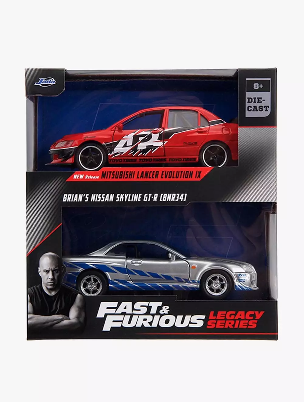 Jada Mitsubishi Evo 9 N Nissan Gtr R34 - JAD34256