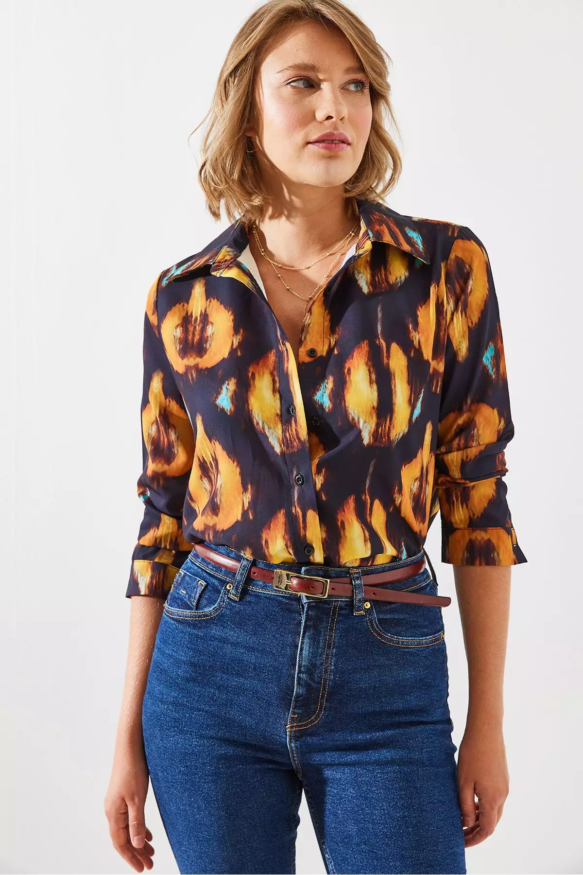 Women's Patterned Shirt Mbms010 60501010