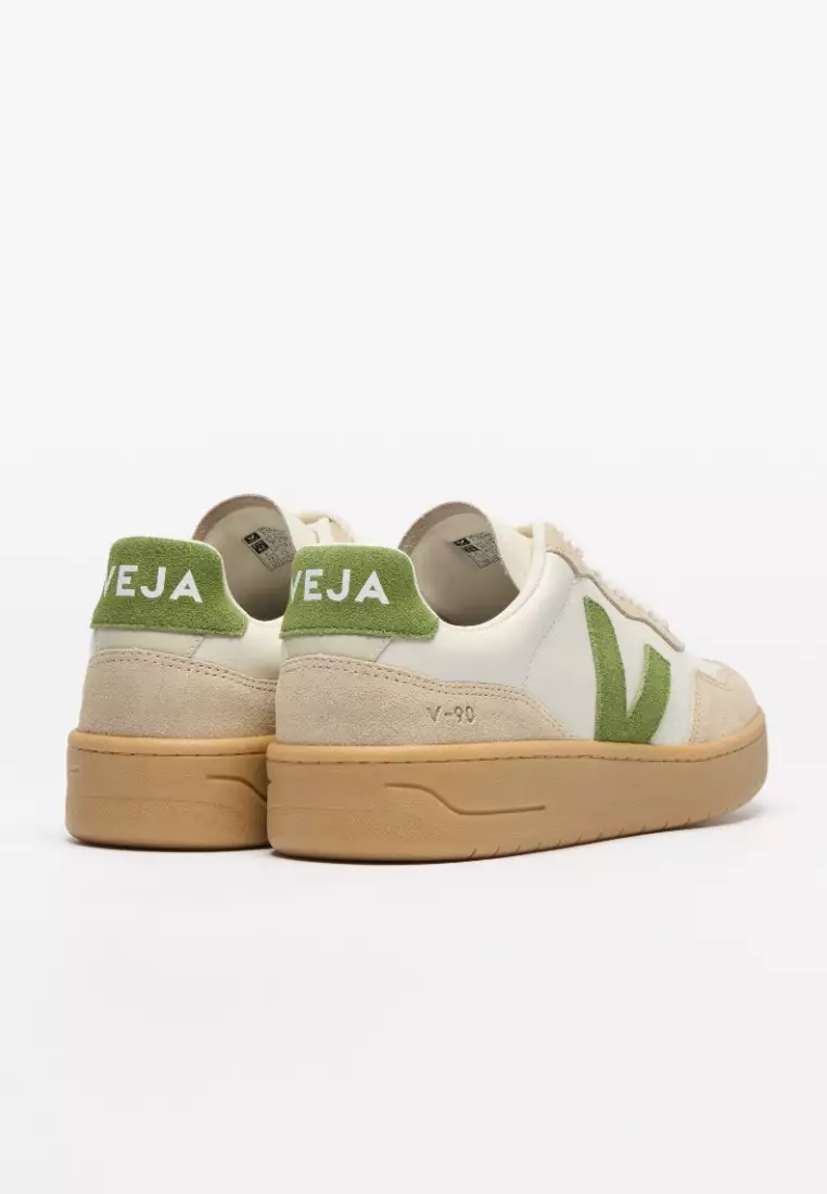 V-90 Leather Pure Kiwi Almond Natural Sneakers
