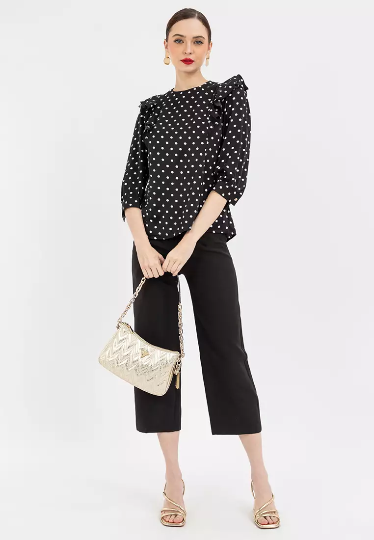DOTTY Dotted L/S Top