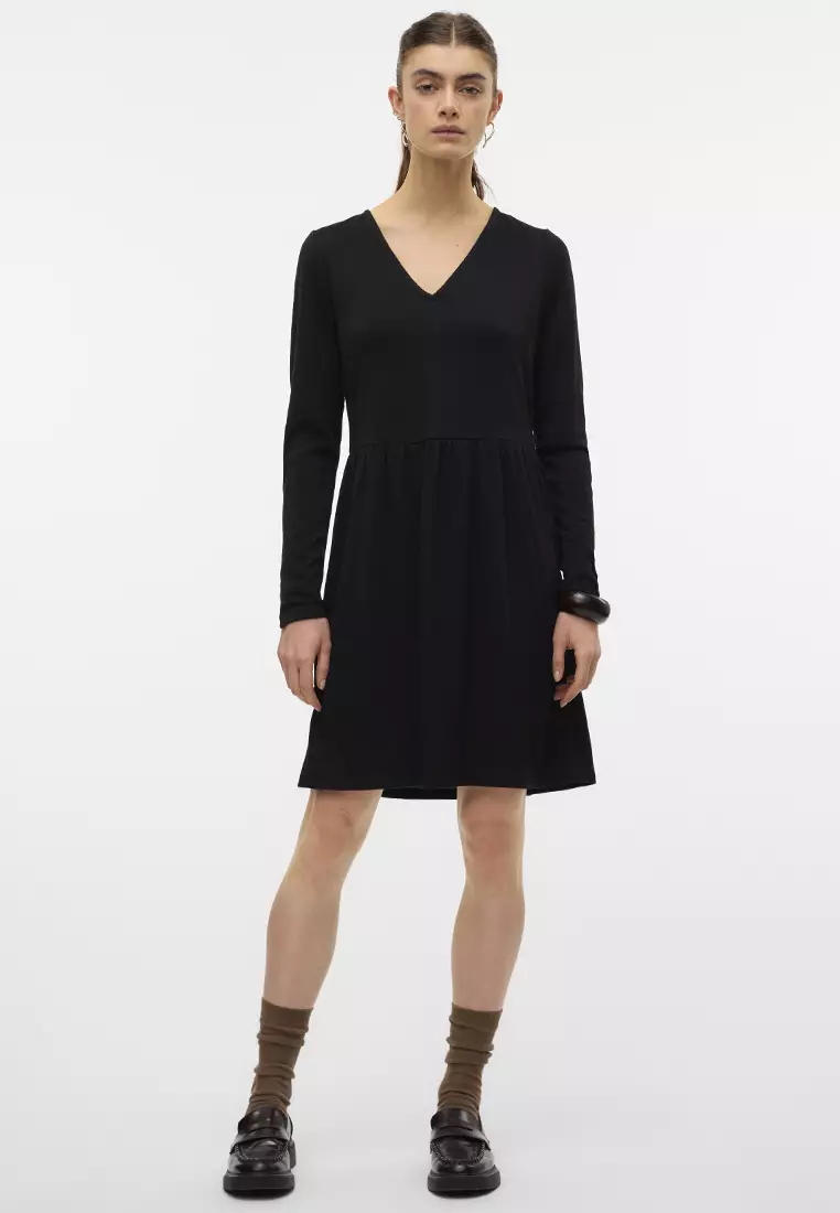 Olive Long Sleeves Dress