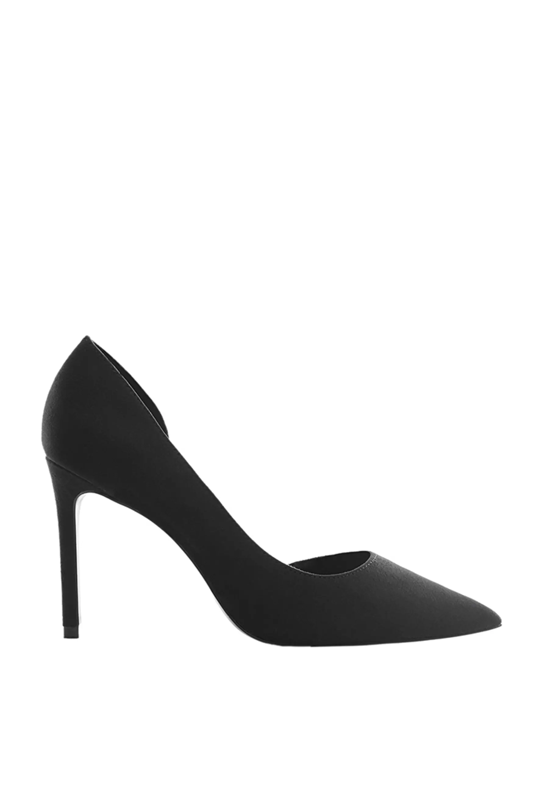 black suede heeled shoes