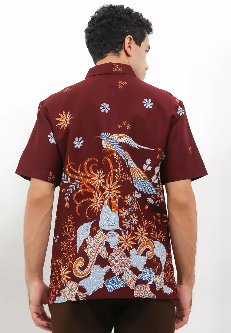 Hem Body Fit Batik Sawat Manuk