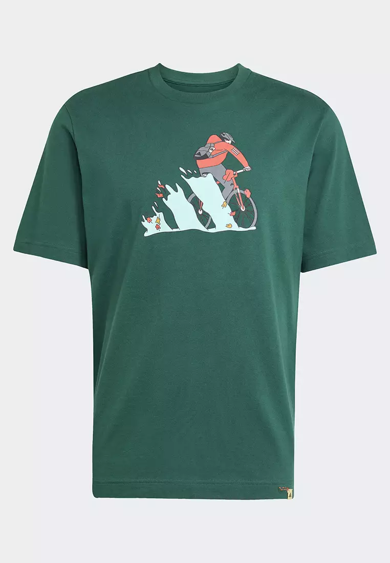 Doodle Hunt Bike Graphic T-Shirt