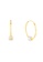 HABIB gold HABIB Loop White and Yellow Gold Earring, 916 Gold 6BBEEAC008E827GS_2