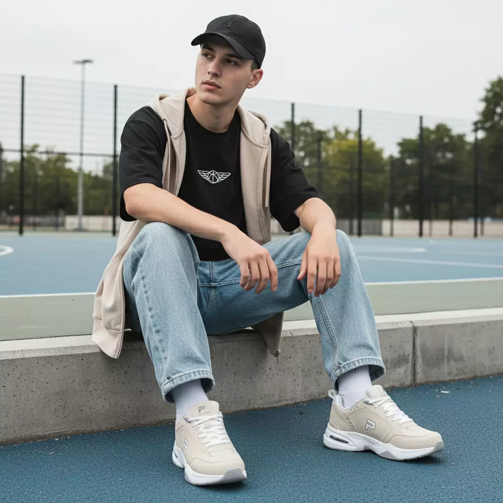 PAULMAY - Sepatu Sneakers Aeron Series Ivory Cream