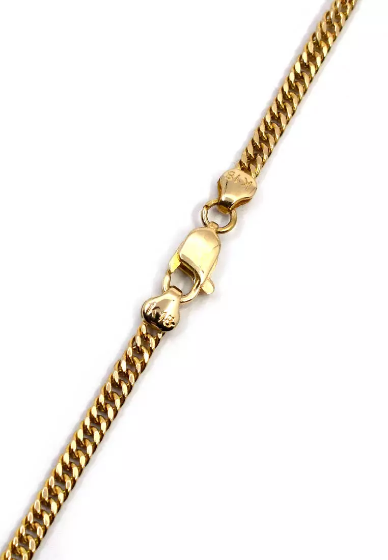 18K Italian Made Yellow Gold Necklace