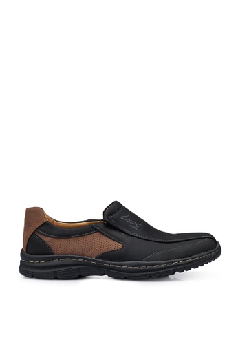 Louis Cuppers 黑色 Perforated Casual Loafers 424B4SH4BC04ABGS_1