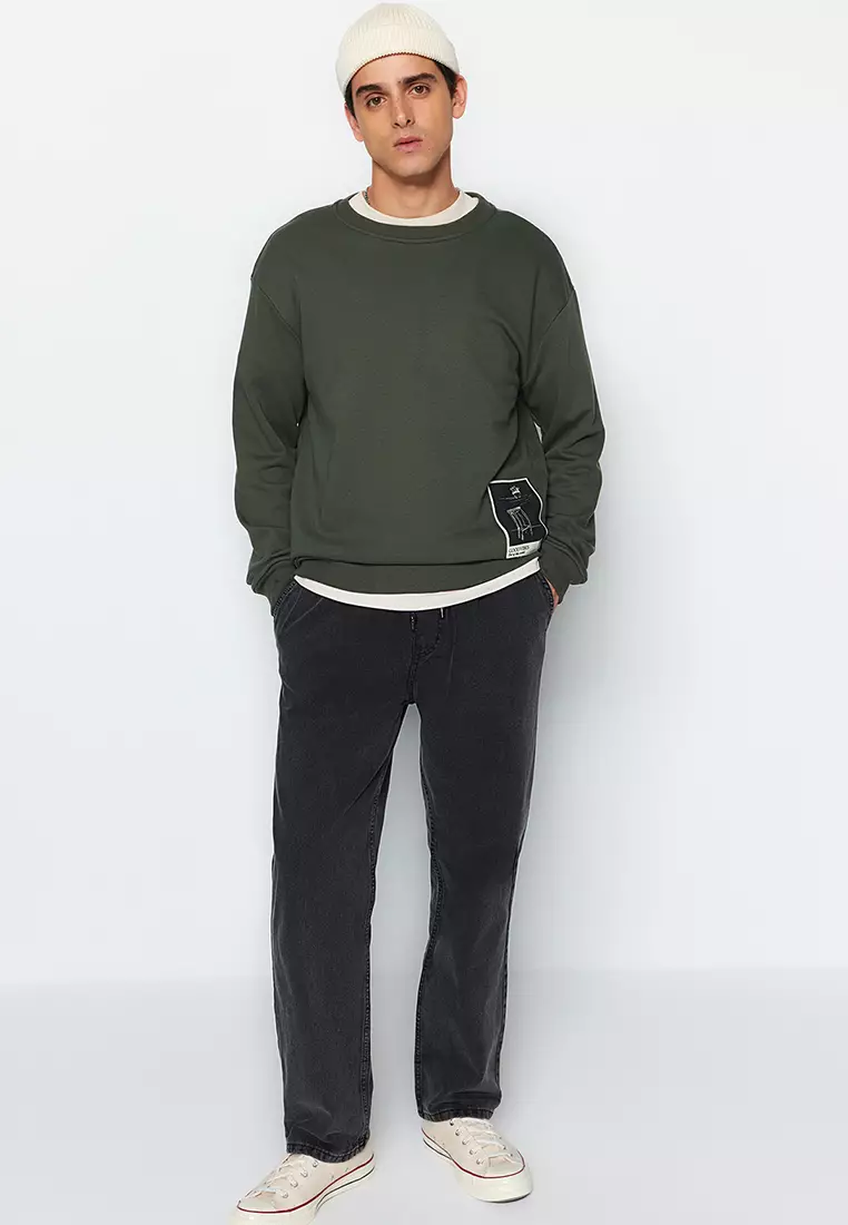 Art Theme Applique Sweatshirt