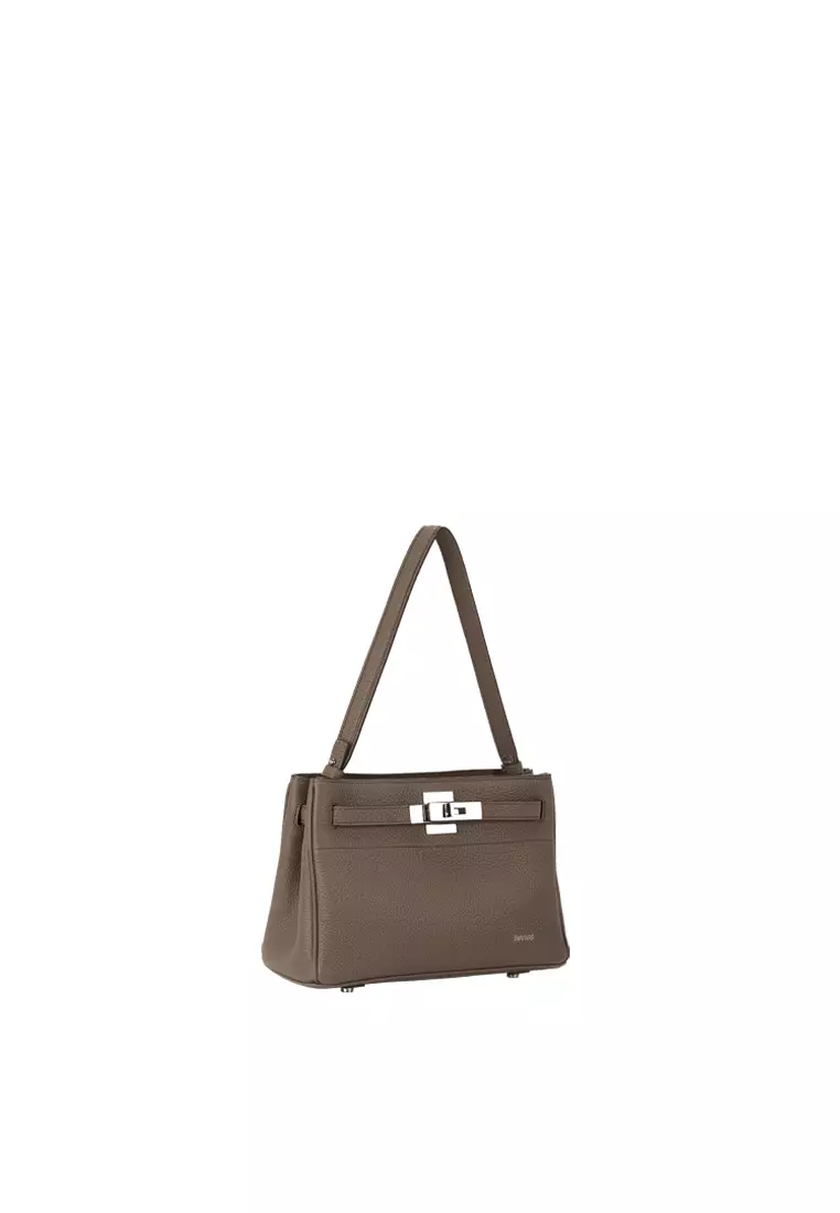 SAOIRSE Soft Structural Belt Tote II Mini - Elephant Grey