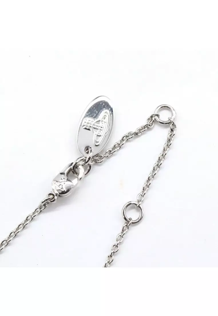 Pre-Loved Vivienne Westwood Rigoberta ribbon Orb necklace necklace others Brass Silver gold