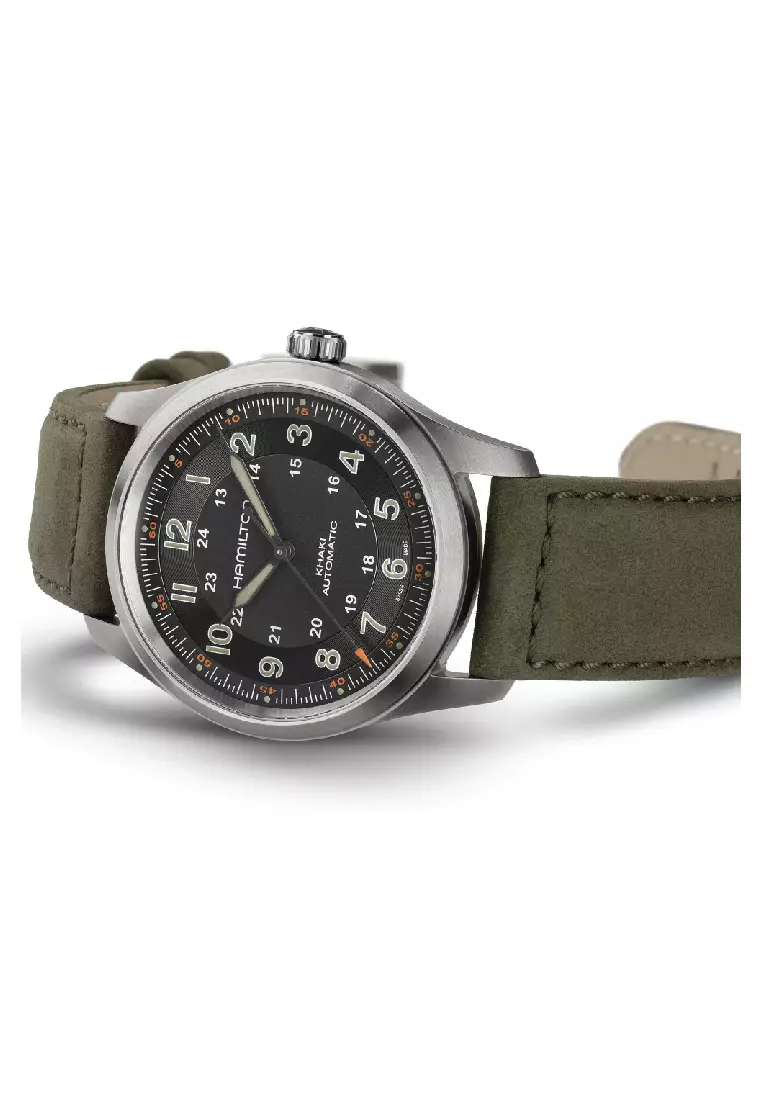 Hamilton Khaki Field Titanium Automatic Leather Men's Watch H70205830