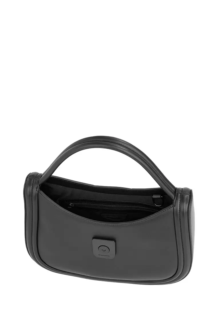 Braun Buffel Pommice Medium Top Handle Bag In Black