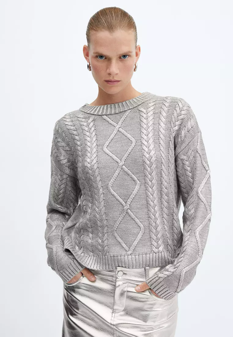 Mango grey jumper new arrivals