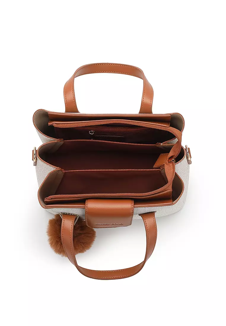 Women's Top Handle Bag / Sling Bag / Crossbody Bag / Shoulder Bag - Off White