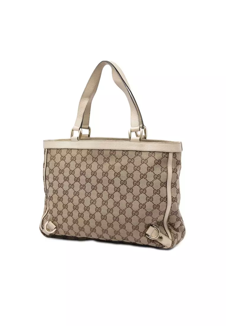 Pre-Loved Gucci Gg Canvas Abbey D Ring Tote