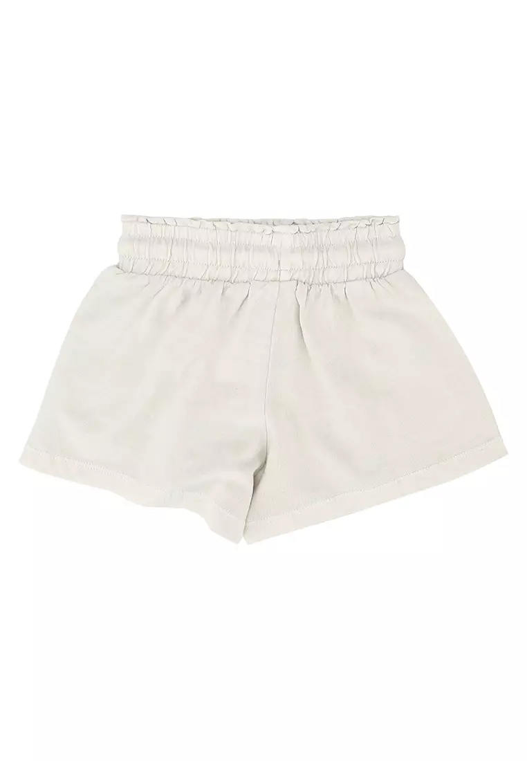 Girls white jersey shorts sale