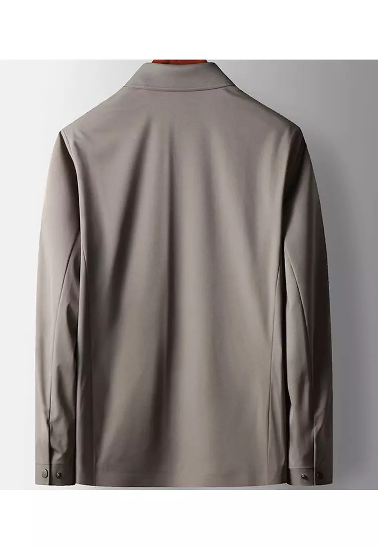 Lapel Workwear Zipper Jacket WK-FT8868