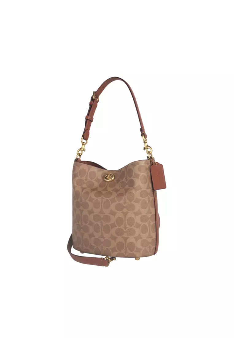 Willow Women's Shoulder Bag In Brown Yellow and Caramel CW602