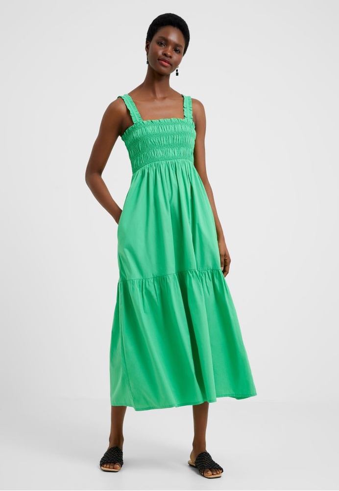 French Connection RHODES POPLIN SMOCKED DRESS ZALORA Malaysia